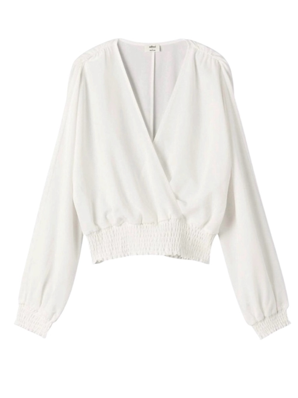 Aritzia Wilfred Reign Wrap Blouse White Sz M
